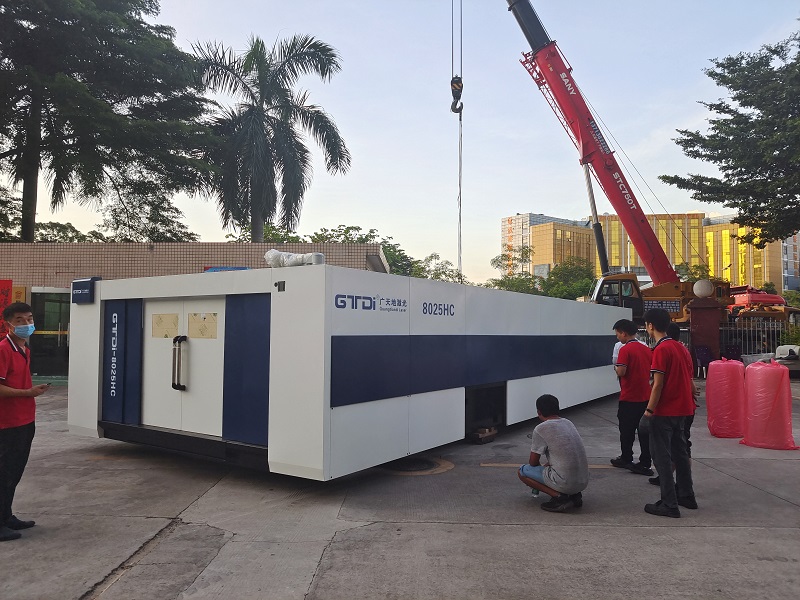 米兰体育milan激光8025HC总线高功率12000W光纤激光切割机交付成功